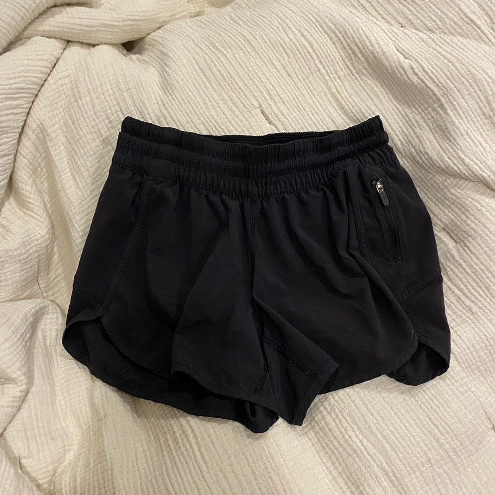 Black Lululemon tracker short, size 8